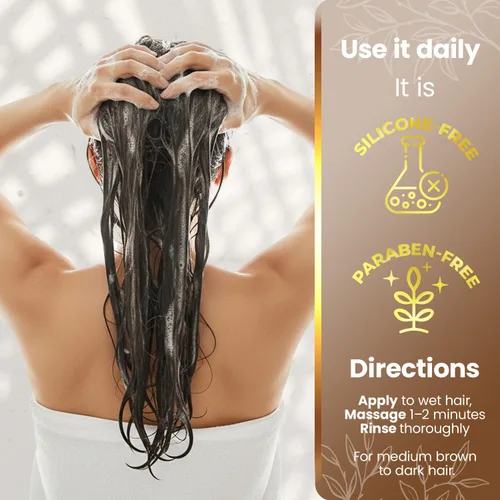Miniatura 6 de Tio Nacho Champú anti-efecto gris con henna y jalea real, champú de tóner para el cabello para mujeres y hombres, champú de color natural de henna