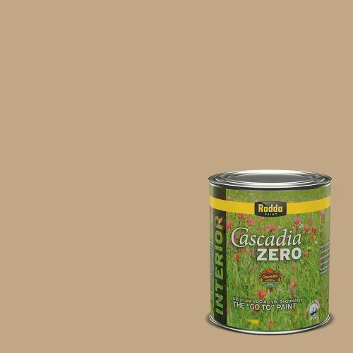 Rodda Paint CASCADIA ZERO - Pintura plana e imprimación para interiores en uno, cuarto de galón, piel bronceada