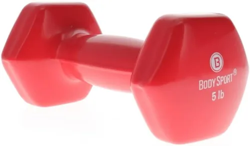 Miniatura 5 de Body Sport Mancuerna recubierta de vinilo para mano, mancuerna de ejercicio y fitness para entrenamiento de equipo de gimnasio en casa