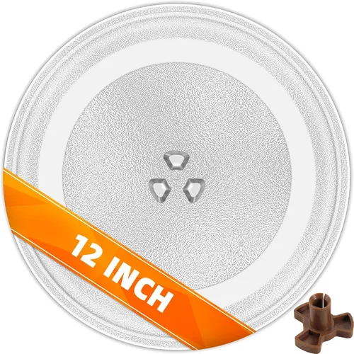 Miniatura 7 de Reemplazo de platos giratorios de microondas de 10 pulgadas, placa de vidrio para microondas compatible con Whirlpool, la pieza de repuesto exacta