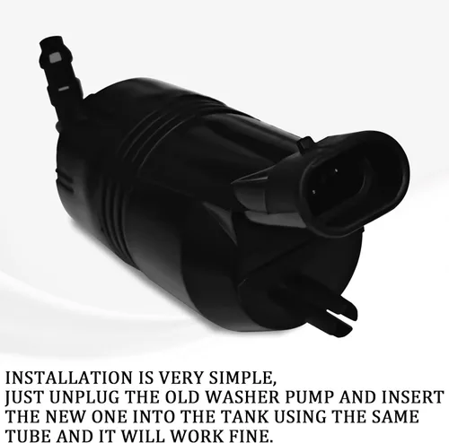 Miniatura 4 de Bomba de lavaparabrisas con junta de repuesto OEM#89025062 385-232316A 8-6710, bomba de motor de líquido lavaparabrisas compatible con Chevy, GMC