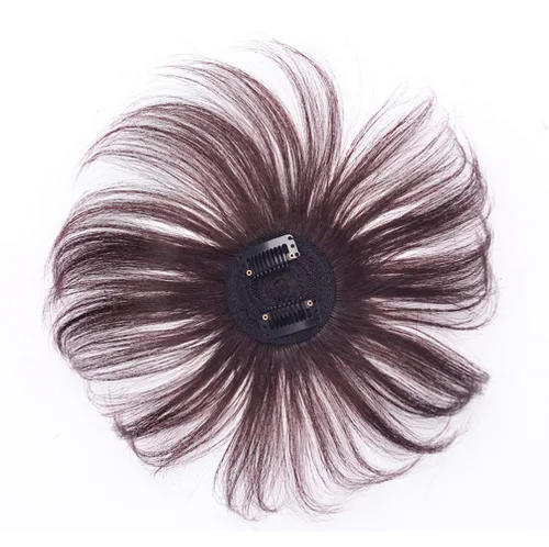 Miniatura 6 de Clip en la parte superior giratoria de repuesto para el cabello de 360 grados, base redonda de 8 pulgadas, color negro
