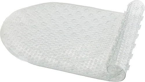 Miniatura 4 de Bath Bliss Paquete de 2 tapetes de ducha para bañera, tapete de baño antideslizante, base de ventosa, agujeros de drenaje, seguridad, holográfico