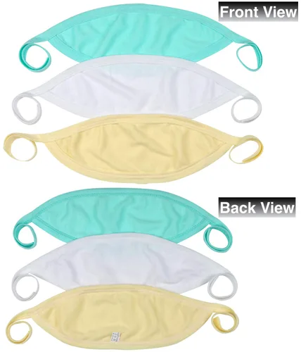 Miniatura 3 de ToBeInStyle Paquete de 3 Cómodas Fajas Abdominales para Bebés Recién Nacidos - Pastel - Talla Única Paquete de 3: Pastel