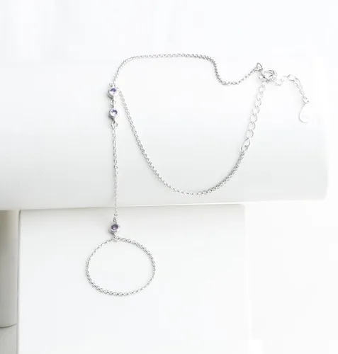 Miniatura 76 de Pulsera de plata de ley 925 para mujer, pulsera de mano para mujer, pulseras esclavas de 7 a 9 pulgadas ajustable