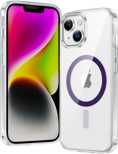 Miniatura 1168 de FNTCASE Funda para iPhone 13 Pro-Max: Fundas magnéticas transparentes compatibles con Magsafe Slim anti amarillamiento protección contra caídas