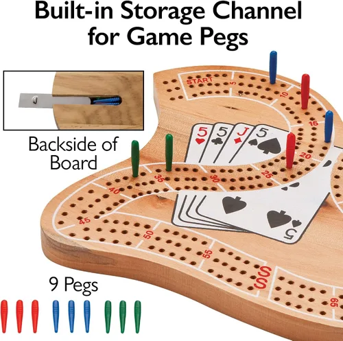 Miniatura 5 de Mainstreet Classics juego de Cribbage tradicional, de madera, 29 pulgadas (versión US)