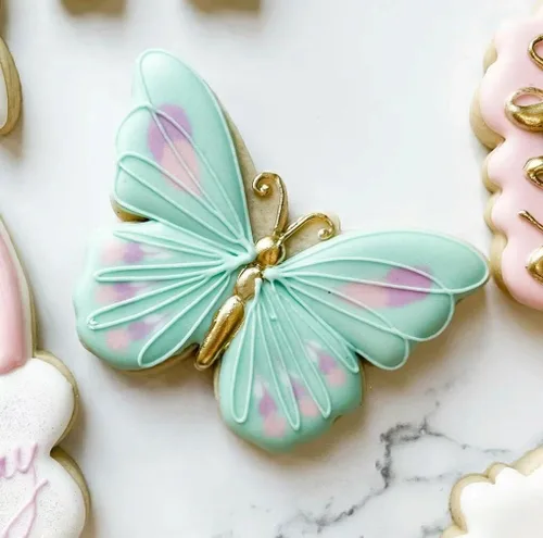Miniatura 6 de Juego de 3 cortadores de galletas de mariposa, cortador de acero inoxidable para fiestas temáticas, baby shower, boda, primavera, vacaciones