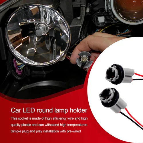 Miniatura 6 de 2 piezas T15 arnés de enchufe de coleta, T10 T13 T15 bombilla de coche arnés de cableado conector de enchufe para bombillas, luces de señal de giro