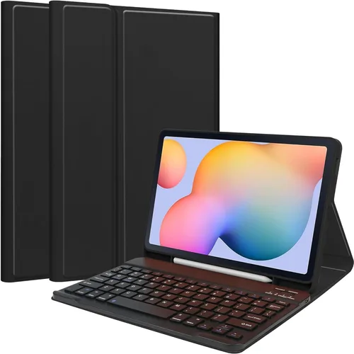 Miniatura 14 de Teclado a color para Samsung Galaxy Tab A8 de 10.5 pulgadas 2022 (SM-X200/X205/X207) Funda de teclado con Bluetooth desmontable extraíble (azul)