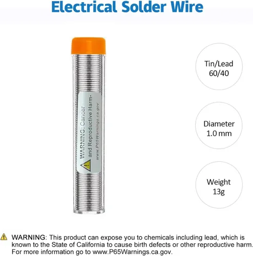 Miniatura 7 de LDK Kit de soldador electrónico, [actualizado] Juego completo de 60 W 110 V herramienta de soldadura de temperatura ajustable con 5 puntas 60W