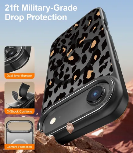 Miniatura 391 de Goodon para iPhone 15 Pro Max con protector de pantalla de privacidad, compatible con Magsafe, funda translúcida mate a prueba de golpes - Linda