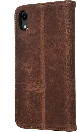 Miniatura 6 de Porter Riley - Funda de cuero para iPhone XR. Funda de piel auténtica premium con ranuras para tarjetas, soporte horizontal, marco duradero