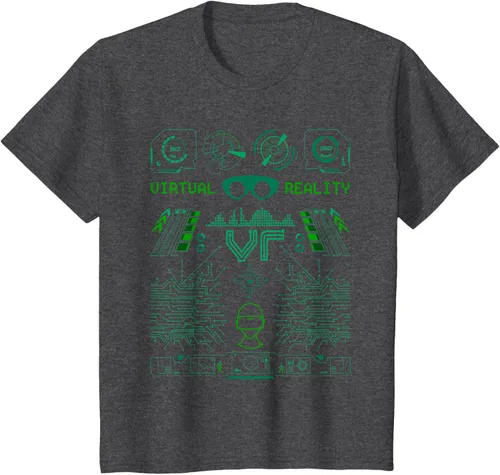 Miniatura 21 de Camiseta de realidad virtual VR Retro Gamers, Negro, S