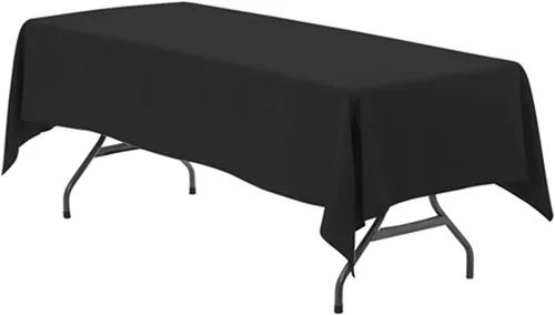 Miniatura 47 de Your Chair Covers - Mantel rectangular de poliéster de 90 x 132 pulgadas, color morado, mantel de boda sin costuras de alta calidad para mesas