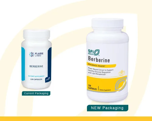 Miniatura 2 de Klaire Labs SFI Health Berberine HCI 500mg - Suplemento de berberina - Sin gluten, hipoalergénico (120 cápsulas)
