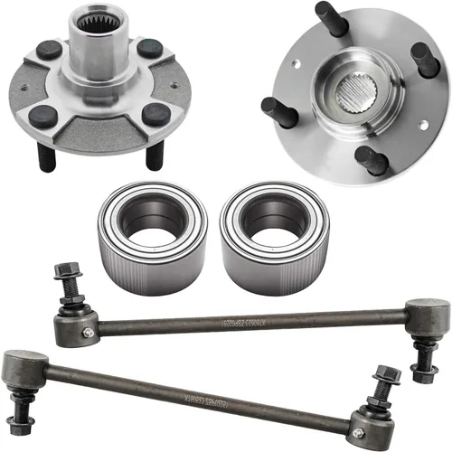 Miniatura 38 de Detroit Axle - Kit de extremo delantero RWD para Chrysler 300 Dodge Challenger Charger Upper Lower Control Arms rótulas de rodamiento de rueda Bujes