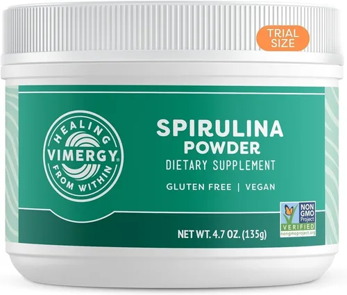 Vimergy Polvo de espirulina - Proteína vegetal concentrada que apoya la salud inmunológica y la función cardiovascular - Vegano, Kosher, sin gluten