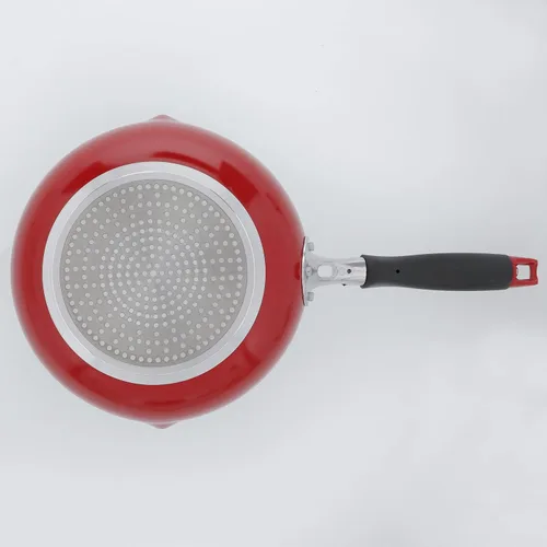 Miniatura 5 de Bestco IH ND-9453 - Sartén profunda, 9.4 in, color rojo, Módena