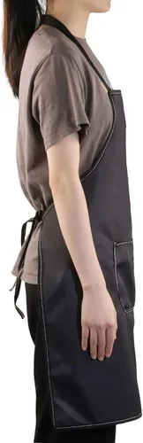 Miniatura 6 de WZMPA Delantal para amantes del café para mujeres y hombres, delantal para fanáticos del café, delantal ajustable con bolsillos para camarera barista