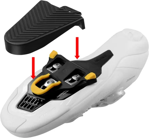 Miniatura 3 de Thinvik Juego de fundas de goma para tacos de bicicleta, tacos de bicicleta con fundas para tacos Shimano SPD-SL