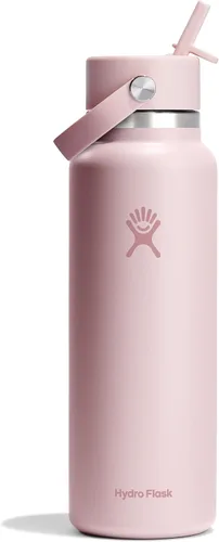 Miniatura 96 de Hydro Flask Botella de agua – Acero inoxidable aislado – Tapa flexible con popote de boca ancha, antiderrames, a prueba de fugas y recargable en 32