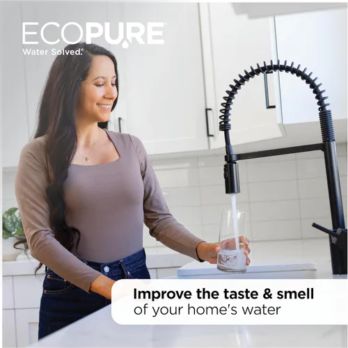 Miniatura 7 de EcoPure EPW2C - Filtro de agua de repuesto para todo el hogar, ajuste universal, se adapta a la mayoría de los sistemas de marcas principales