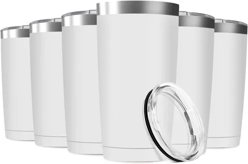 Miniatura 14 de Vaso de viaje de 20 oz, aislado al vacío, con tapa, de acero inoxidable, doble pared; taza térmica de café para el hogar, la oficina, al aire libre