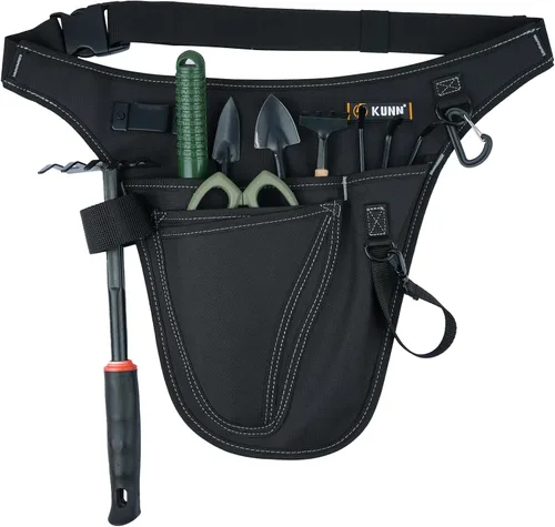 Miniatura 15 de KUNN Cinturón de Herramientas de Jardín, Cinturón de Herramientas Duradero Ajustable con Riñonera con 4 Bolsillos para Mujeres Hombres Jardineros