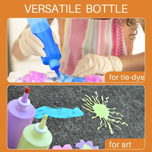 Miniatura 6 de Sopito Botellas exprimibles, botellas de plástico para condimentos de 16 onzas con etiquetas, embudos y cepillo para líquidos, salsas, aceite