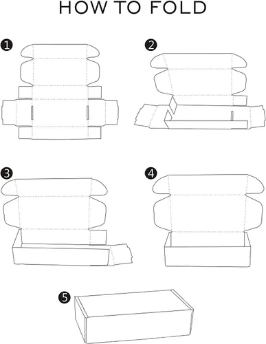 Miniatura 4 de RUSPEPA Caja de cartón corrugado reciclable pequeña de 50 unidades - 15 cm x 10 cm x 2.5 cm - Caja de cartón perfecta para el envío de pequeñas