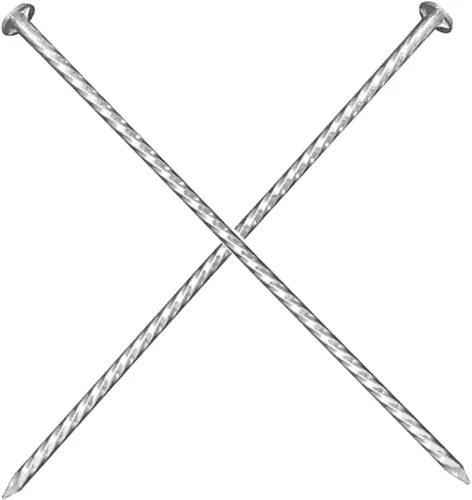 40 estacas galvanizadas de 10 pulgadas para paisajismo, púas de metal resistentes para paisajismo, barreras de malezas, anclaje de suelo y bordes de