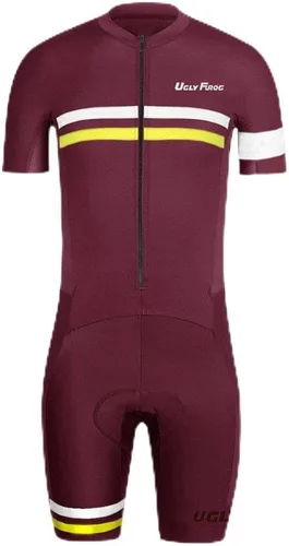 Miniatura 103 de UGLY FROG Traje de triatlón para hombre de manga corta Jersey de piernas cortas Skinsuit Tri Kit Ciclismo Skinsuit Team Bike Ropa