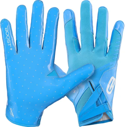 Miniatura 10 de Guantes de fútbol Grip Boost - Tecnología Stealth 6.0 Boost Plus adhesiva sólida - Guantes de fútbol para receptores amplios, tallas para hombres