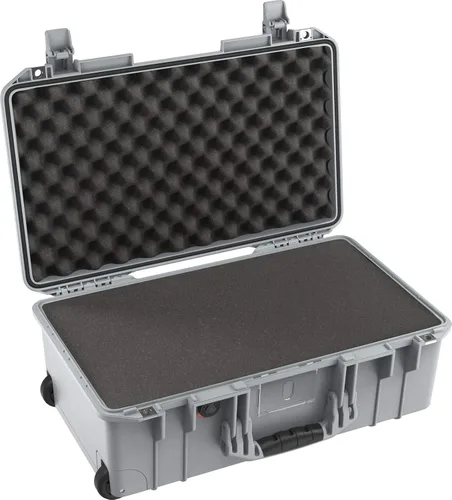 Estuche Pelican Air 1535 con espuma - Plata Plateado