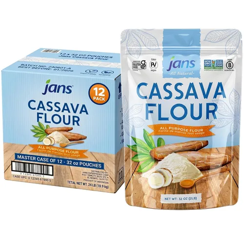 Miniatura 9 de Jans Harina de yuca, 2 libras, sustituto de harina multiusos sin gluten, harina para hornear sin cereales sin OMG, apta para paleo y AIP, harina