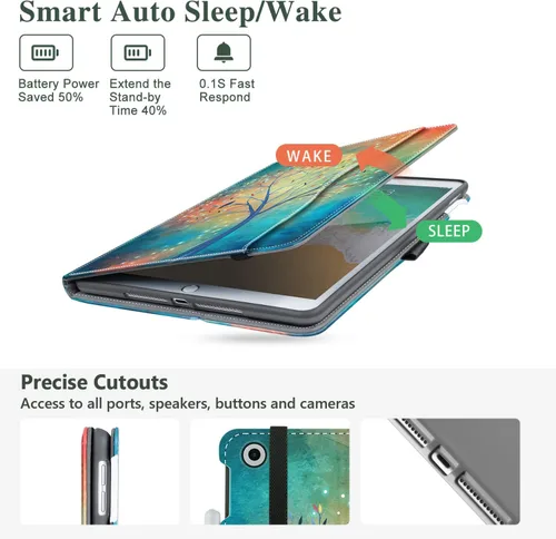 Miniatura 8 de Vimorco Funda para iPad de 9ª/8ª/7ª generación de 10.2 pulgadas, para iPad Pro de 10.5 pulgadas, para iPad Air de 3ª generación con soporte