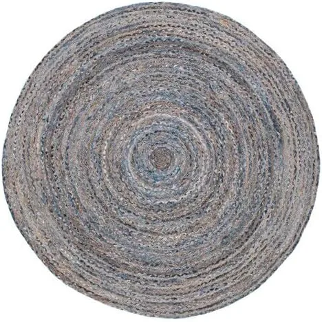 Miniatura 18 de SAFAVIEH Alfombra 8x10 - Colección Cape Cod - Grande - Beige y Multi, Jute y Algodón Hecho a Mano, Diseño Trenzado Tejido (CAP202B)