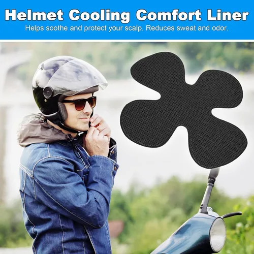 Miniatura 6 de Forro para casco de motocicleta, relleno de casco de motocicleta, relleno de casco con gancho y bucle, almohadilla de forro reutilizable lavable