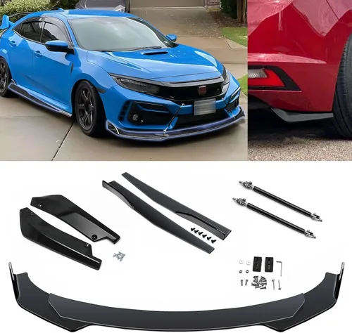Miniatura 20 de x xotic tech Alerón Labio Universal para Parachoques Delantero Spoiler Barbilla Divisor Difusor Protector Ala Guardabarros Moldura Kit de Carrocería
