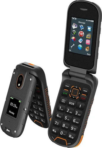 Miniatura 6 de Plum RAM Plus 4G Volte Rugged Flip Phone, IP68 a prueba de golpes T-Mobile - Negro