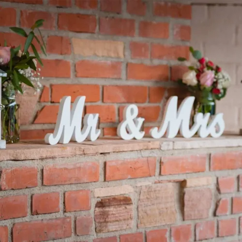 Miniatura 6 de Letrero de Mr y Mrs para mesa de boda, letras grandes de madera de Mr y Miss, letra de madera para decoración de fiesta, mesa principal de boda