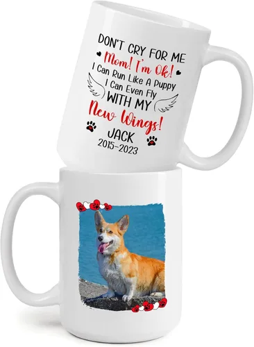 Miniatura 18 de Taza de café con imagen de perro y mamá, taza de café de 11 onzas y 15 onzas, taza de café personalizada para mamá de perro, tazas para dueños