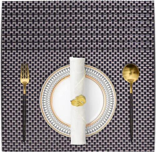 Miniatura 11 de Decozen Juego de 4 manteles individuales – Protector de mesa para decoración de cocina, resistente a los arañazos al calor, manteles individuales