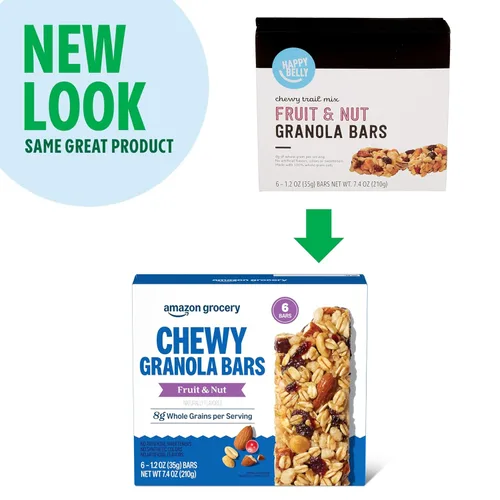 Miniatura 4 de Marca Amazon – Happy Belly Fruit & Nut Chewy Trail Mix Barras de granola, 6