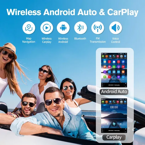 Miniatura 4 de 【4G + 64GB】 Radio estéreo de coche para Ford F150 2009-2014, Android 13 Wireless Carplay y Android Auto con pantalla táctil IPS de 9.7 pulgadas