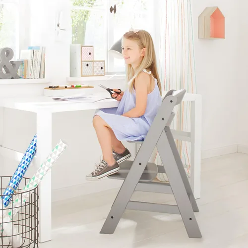 Miniatura 7 de hauck Alpha+ Grow Along - Trona elevada de madera de haya maciza con asiento ajustable, arnés de seguridad de 5 puntos y barra de parachoques