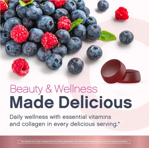 Miniatura 7 de NeoCell Gomitas multivitamínicas para mujer 80 gomitas Multi con colágeno avanzado con minerales esenciales Sabor a bayas