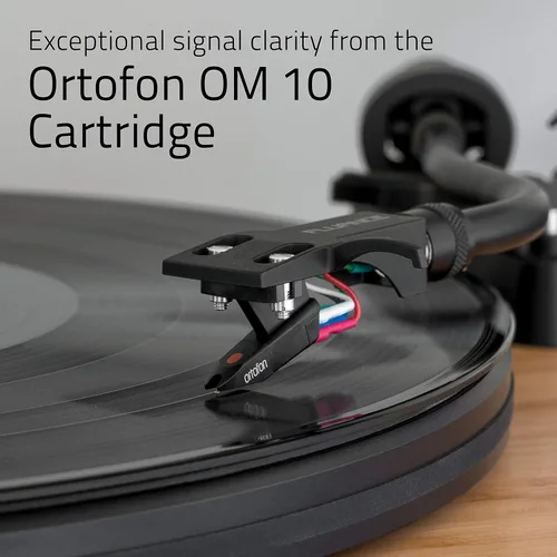 Miniatura 2 de Fluance RT82 - Tocadiscos de vinilo de alta fidelidad de referencia con cartucho Ortofon OM 10, motor de control de velocidad, peso de récord, lápiz