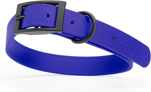 Miniatura 20 de Dogline Biothane - Collar impermeable para perro con hebilla de liberación rápida, resistente cincha de nailon recubierta con resistente y a prueba